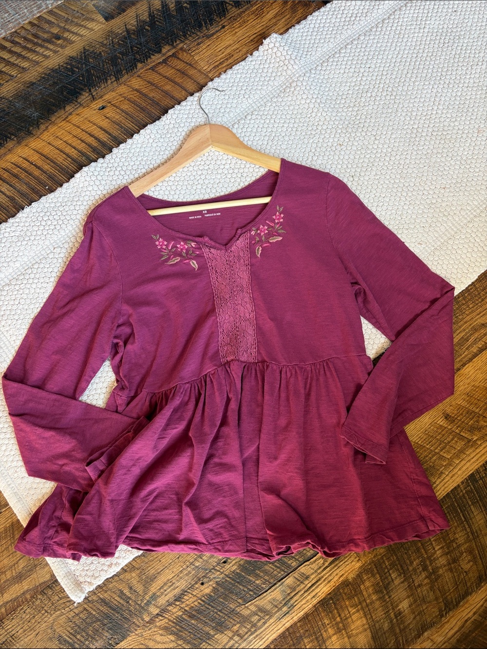 Beautiful Fall all cotton April Cornell Top